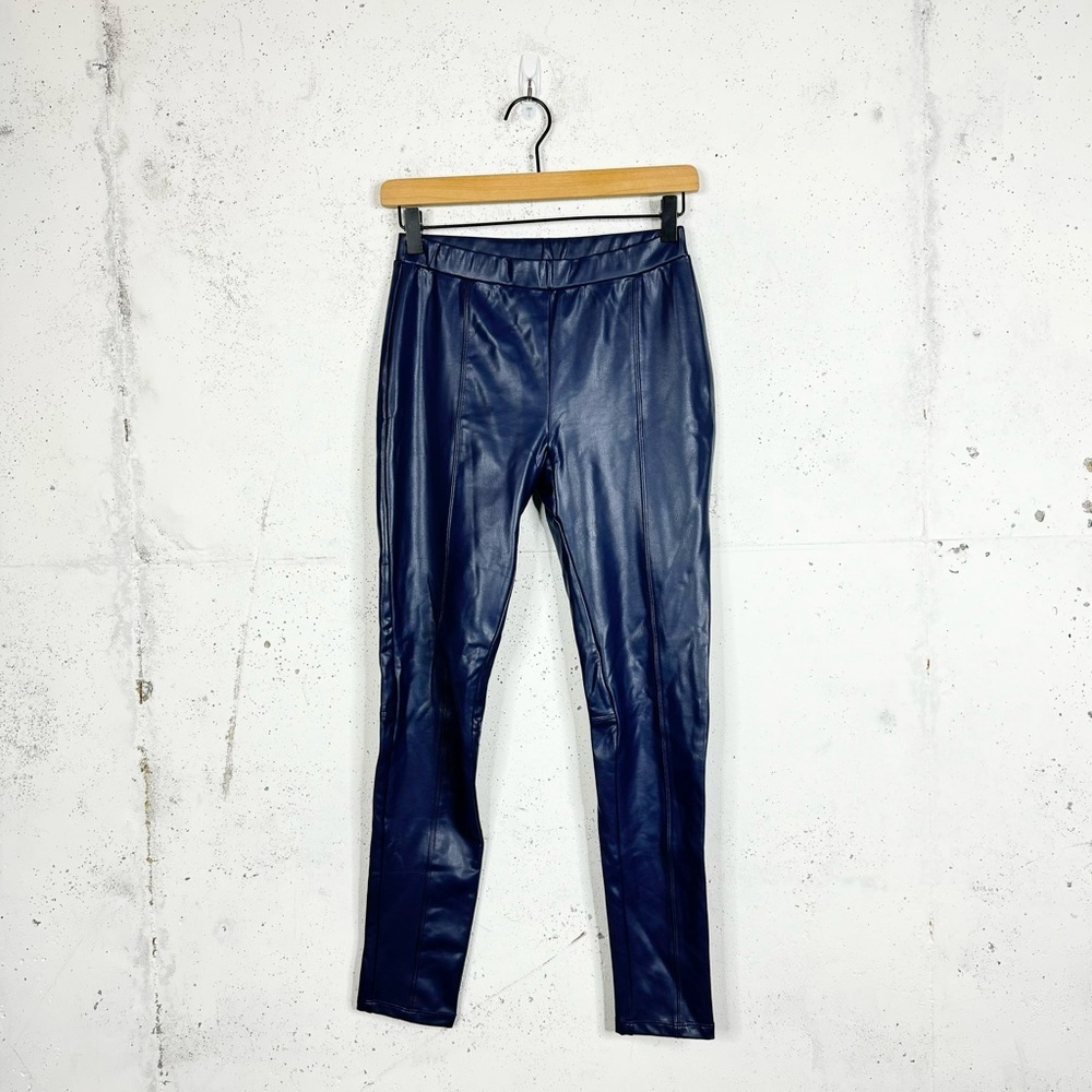 Generation Love faux leather blue skinny leggings size small